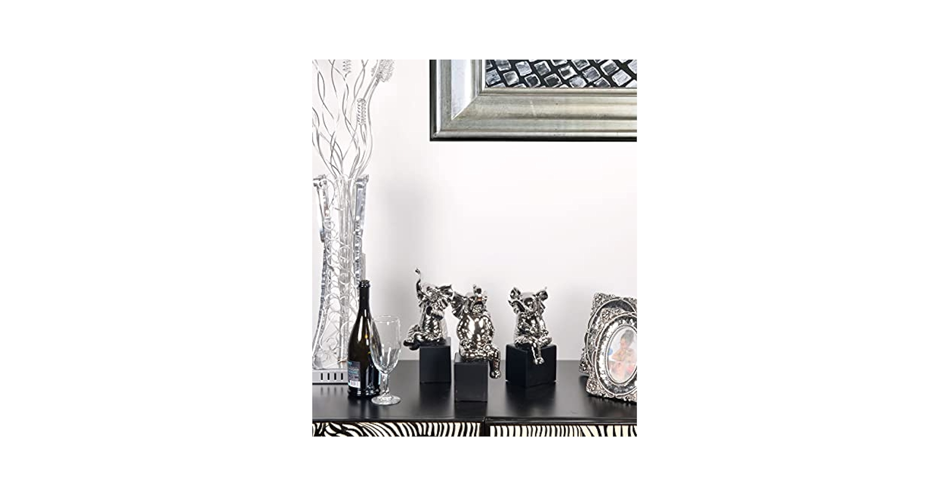 シルバーオブジェ3点セット ホンダ ライブ ディオ ZX センター アンダーモール 3点 セット